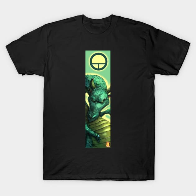 green dragon T-Shirt by Narizamavizca
